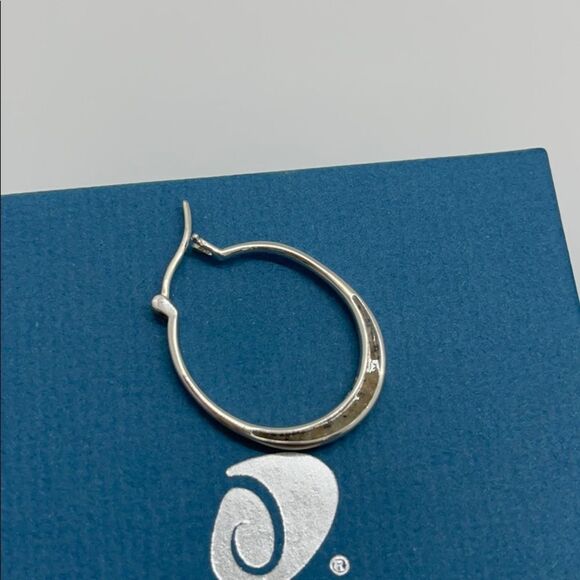 NWT Dune Jewelry Sterling Silver Hoop Earrings - Picture 3 of 6
